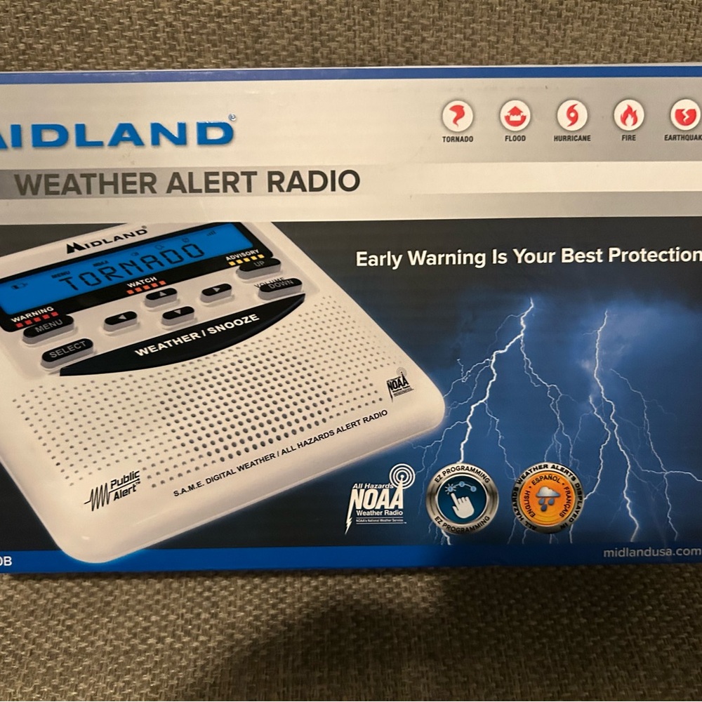 Midland White Weather Alert Radio